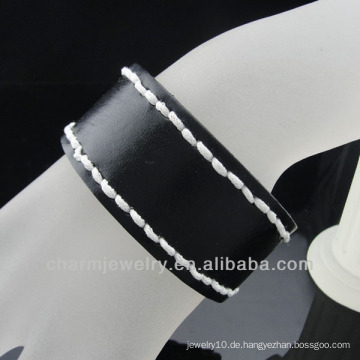 Uni Wrap Schwarzes Lederarmband BGL-059